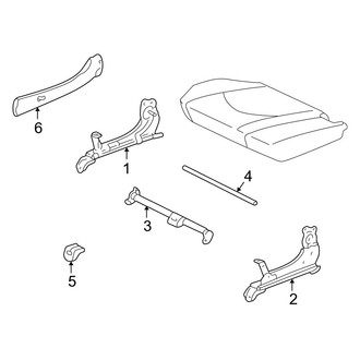 Toyota OE - Seats & Tracks - Tracks & Components (Rear Seats)