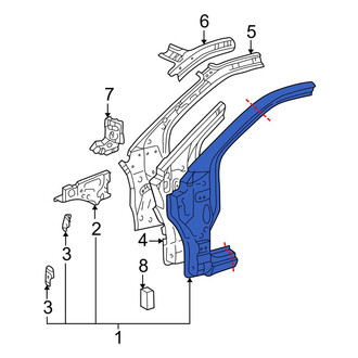 Toyota OE - Left Outer Body A-Pillar