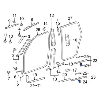 Toyota OE - Trunk Trim Panel Clip