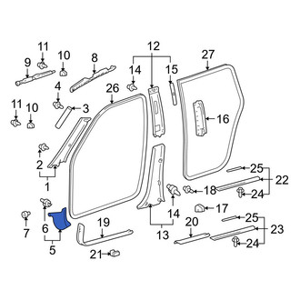 Toyota OE - Left Kick Panel Trim