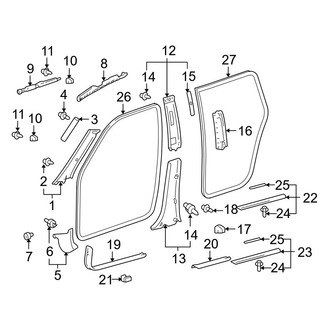 Toyota OE - Pillars, Rocker & Floor - Interior Trim