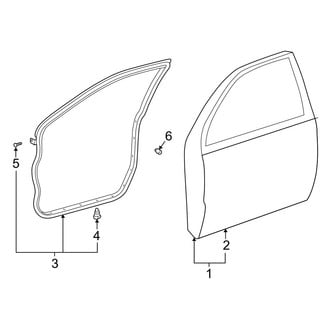 Toyota OE - Front Door - Door & Components