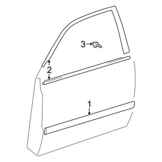Toyota OE - Front Door - Exterior Trim