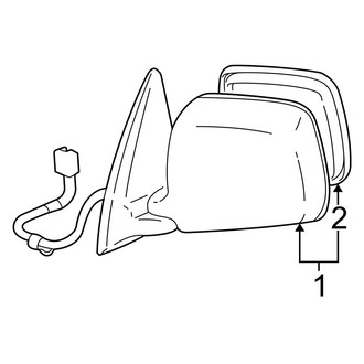 Toyota OE - Front Door - Outside Mirrors