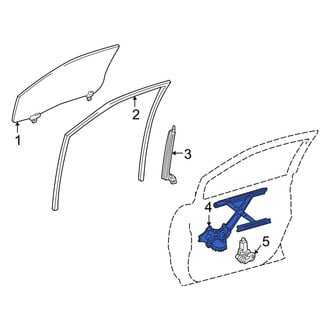 Toyota OE - Front Left Window Regulator
