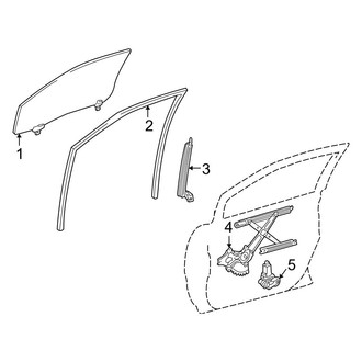 Toyota OE - Front Door - Glass & Hardware