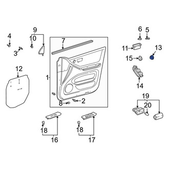 Toyota OE - Rear Door Window Switch