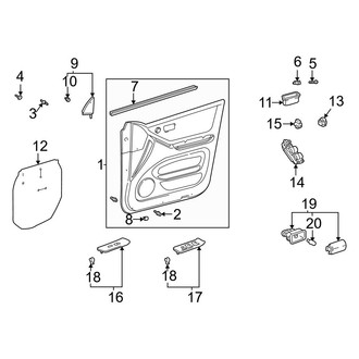 Toyota OE - Front Door - Interior Trim