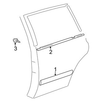 Toyota OE - Rear Door - Exterior Trim