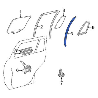 Toyota OE - Right Door Window Division Bar