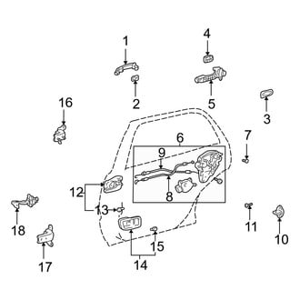 Toyota OE - Rear Door - Lock & Hardware