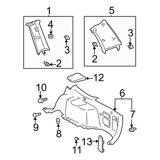 Toyota OE - Quarter Panel - Interior Trim