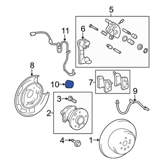 Toyota OE - Rear Left ABS Wheel Speed Sensor