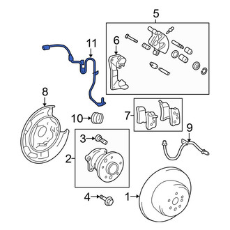Toyota OE - Rear Left ABS Wheel Speed Sensor Wiring Harness