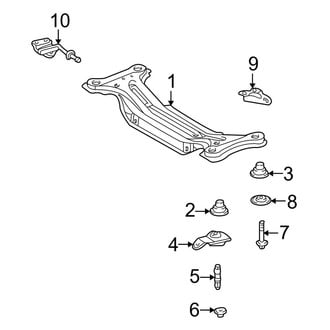 Toyota OE - Rear Suspension - Suspension Mounting (FWD Gas)