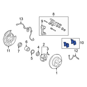 Toyota OE - Rear Disc Brake Pad Set
