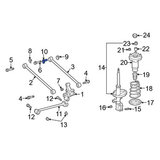 Toyota OE - Rear Inner Suspension Control Arm Bolt