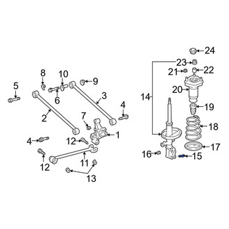 Toyota OE - Suspension Strut Bolt
