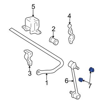 Toyota OE - Rear Suspension Stabilizer Bar Link Nut