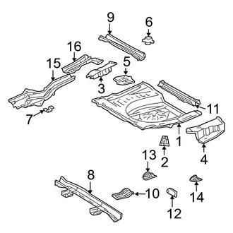 Toyota OE - Rear Body & Floor - Floor & Rails