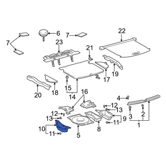 Toyota OE - Rear Left Trunk Floor Storage Box