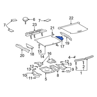 Toyota OE - Rear Right Floor Carpet