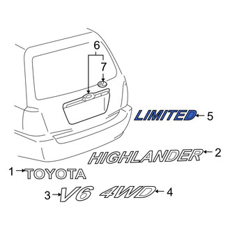 Toyota OE - Rear Hatch Emblem