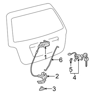 Toyota OE - Lift Gate - Lock & Hardware (Base / Limited / Sport)
