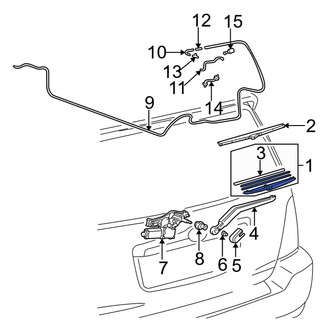 Toyota OE - Rear Wiper Blade