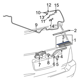 Toyota OE - Rear Wiper Blade