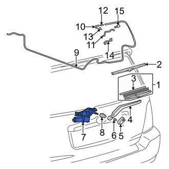 Toyota OE - Rear Wiper Motor