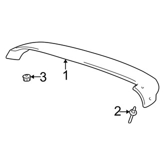 Toyota OE - Lift Gate - Rear Spoiler