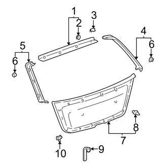 Toyota OE - Lift Gate - Interior Trim