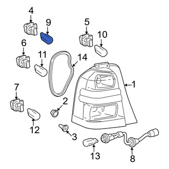 Toyota OE - Lower Tail Light Bulb