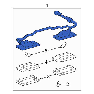 Toyota OE - Rear License Plate Light Assembly