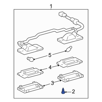 Toyota OE - License Plate Light Assembly Screw
