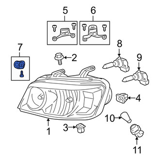 Toyota OE - Left Headlight Bracket