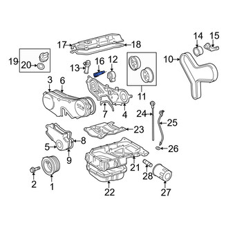 Toyota OE - Engine Timing Belt Tensioner Pulley Bolt