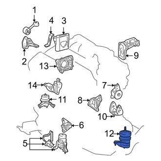 Toyota OE - Left Engine Mount