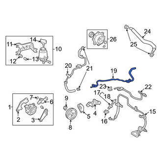 Toyota OE - Power Steering Return Hose