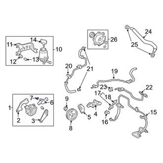 Toyota OE - Power Steering Return Line End Fitting O-Ring