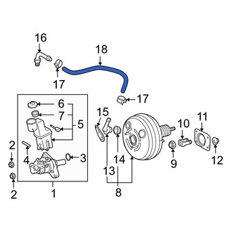 Toyota OE - Brake Vacuum Hose Connector