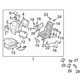 Toyota OE - Seats & Tracks - Front Seat Components (Passenger Seat)