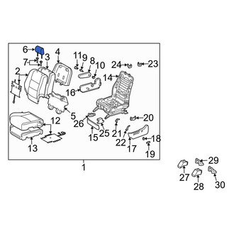 Toyota OE - Front Left Headrest