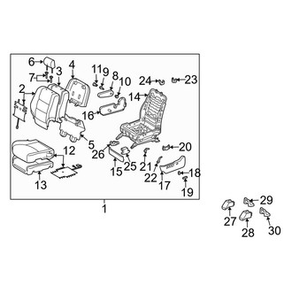 Toyota OE - Seats & Tracks - Front Seat Components (Driver Seat)