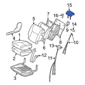 Toyota OE - Center Left Headrest