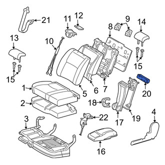 Toyota OE - Center Left Seat Armrest Cover