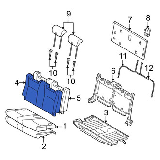 Toyota OE - Rear Seat Back Cushion Cover