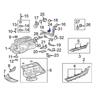 Toyota OE - Upper Fuel Filler Hose Clamp