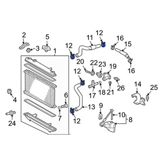 Toyota OE - Lower Radiator Hose Clamp